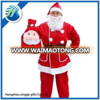 Santa Claus Cosplay Christmas Costume For Men Five-piece set