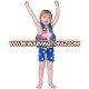 Megartico swim trainer vest children Boy's swimming learning float vest jacket for kids-Galaxy