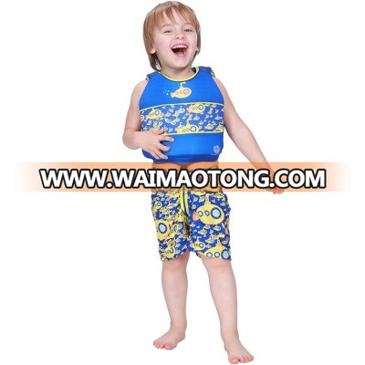 Megartico Two Piece Swim Trainer kids Boy's swim learning vest & trunks set - Submarine