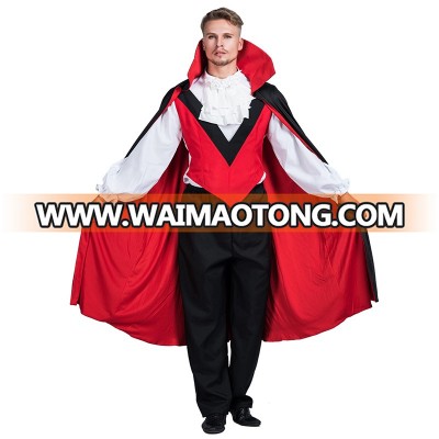 Halloween party cosplay fancy dress adult man sexy vampire cape costume for adults men