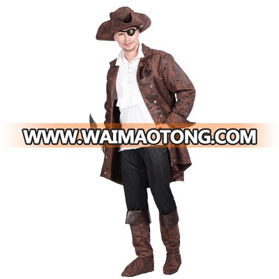 Halloween Costume Adult men Pirate Costume Pirates Of Carribean Costumes role play for cosplay party