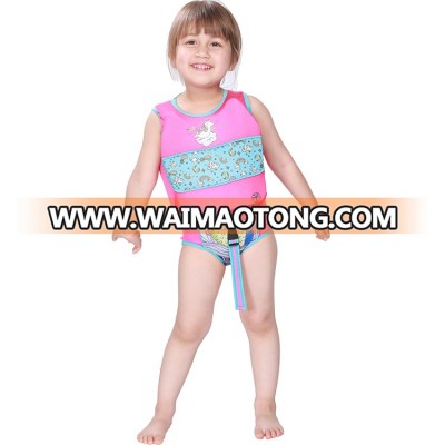 Megartico Two Piece Swim Trainer neoprene kids child girl's swim learning vest & swimsuit set - Mermaid